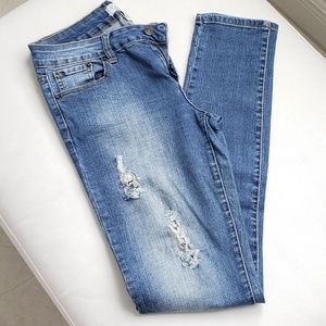 Forever 21 Distressed Skinny Jeans